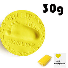 Load image into Gallery viewer, Baby footprint ultra light stereo Baby Care Air Drying Soft Clay Baby hand foot Imprint Kit Casting DIY Toys paw print pad 30g